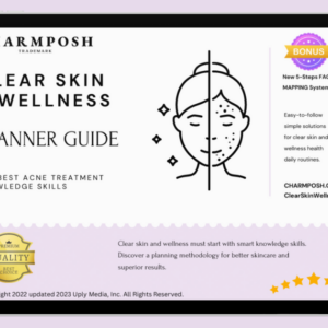 CHARMPOSH Launches Clear Skin + Wellness Planner Guide Face Mapping CharmPosh.com