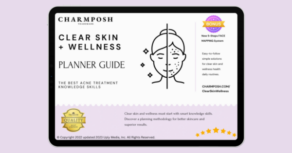 CHARMPOSH Launches Clear Skin + Wellness Planner Guide Face Mapping CharmPosh.com